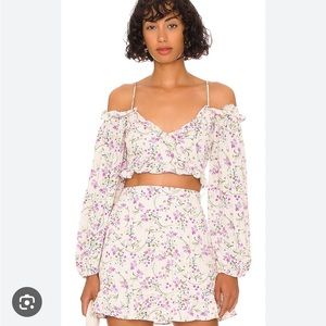 MORE TO COME Caroline Ruffle Top & Skirt